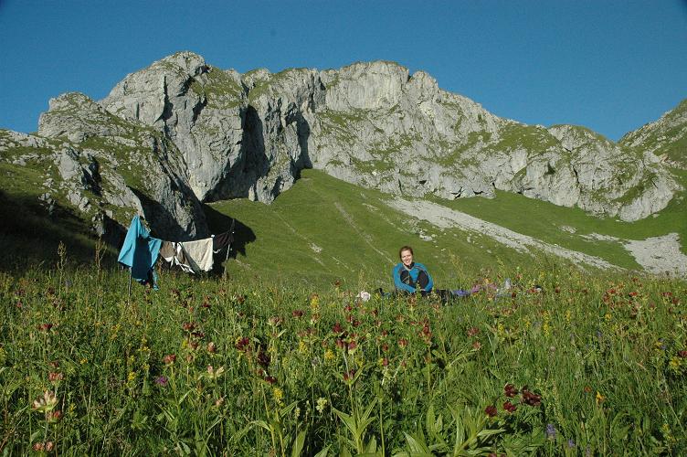 bivvy site above Abondance - The French Alps